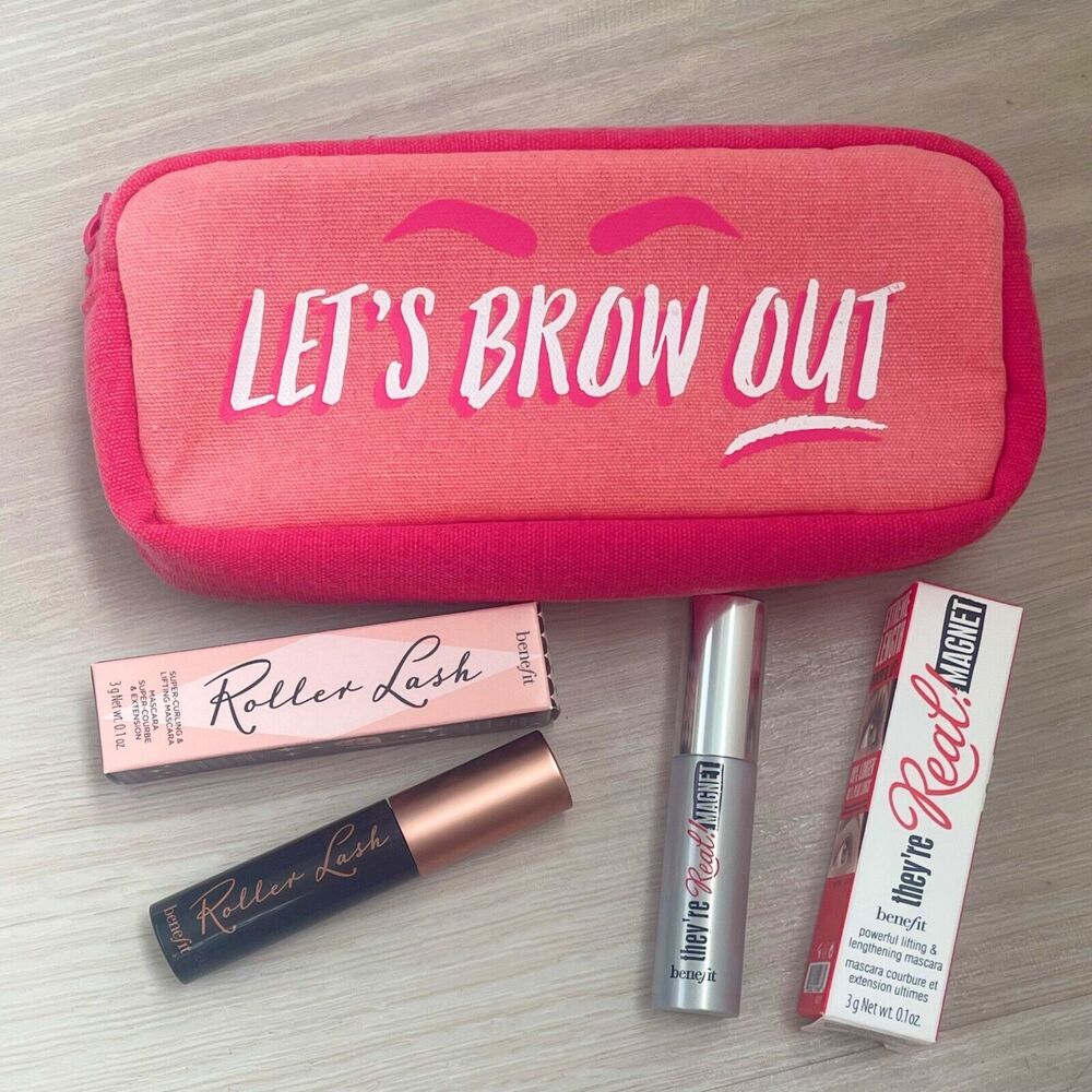Benefit Mascara set + Benefit Brows Pencil Zippered Makeup Case